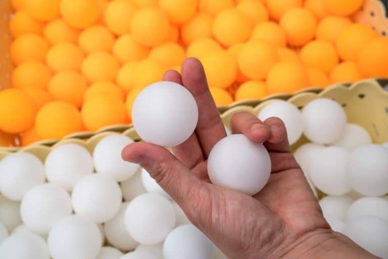 The Difference Between Orange And White Ping Pong Balls?
